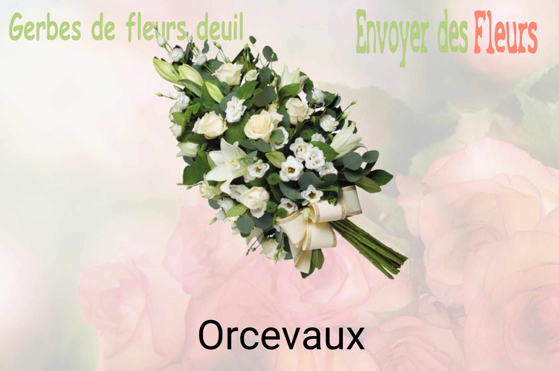 Gerbe de fleurs de deuil livrée à Orcevaux